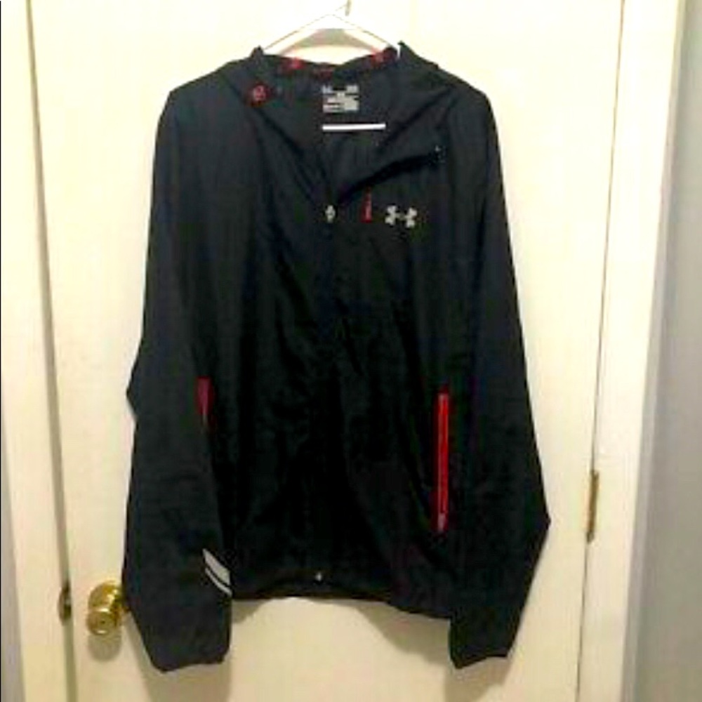 UNDER ARMOUR IMMINENT RUN MENS RUNNING HOODIE JACKET SIZE 2XL (PRE-OWNED)